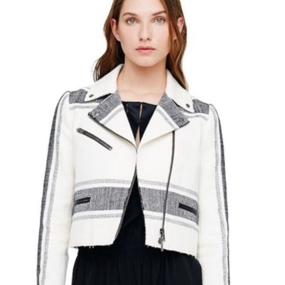 Club Monaco Jackets & Blazers - CLUB MONACO CROPPED MOTO JACKET